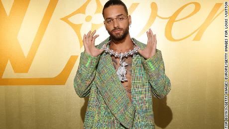 Maluma attends the Louis Vuitton Menswear Spring/Summer 2024 show as  News Photo - Getty Images