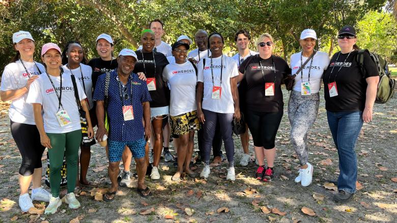 From a beach cleanup to leadership training and yoga; A group of CNN Heroes came together to 'Elevate' their missions