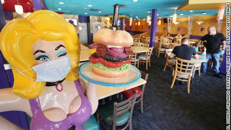 Hamburger Mary&#39;s Orlando on July 29, 2020, during the coronavirus pandemic. 