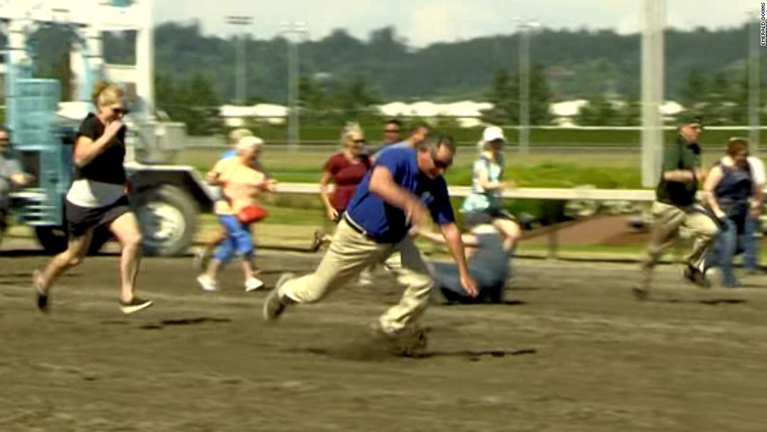 'They're off!' Grandparents Derby quickly leads to faceplants CNN Video