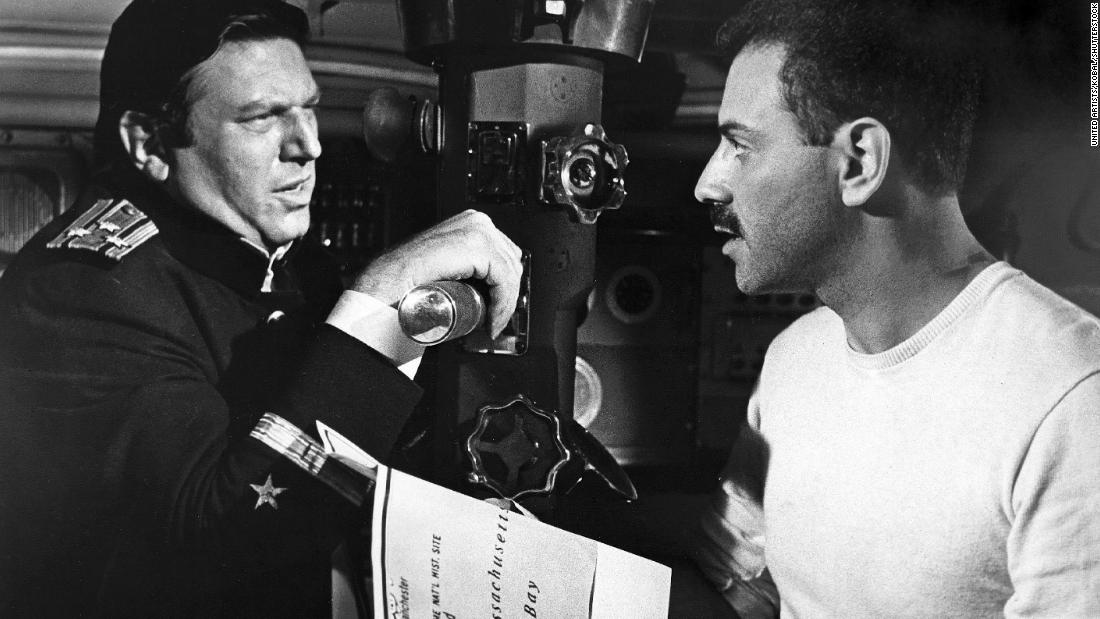 Arkin, right, and Theodore Bikel appear in the 1966 war comedy &quot;The Russians Are Coming, The Russians Are Coming.&quot; It was Arkin&#39;s first starring film role, and he was nominated for an Academy Award.
