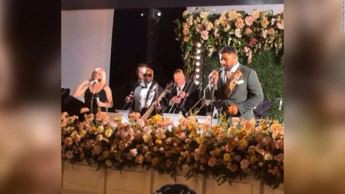 WATCH: Eagles Left Tackle Jordan Mailata sings at his OWN Wedding