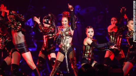 Singer Coco Lee performs onstage during her concert at the Taipei Arena on June 21, 2019 in Taipei, Taiwan.