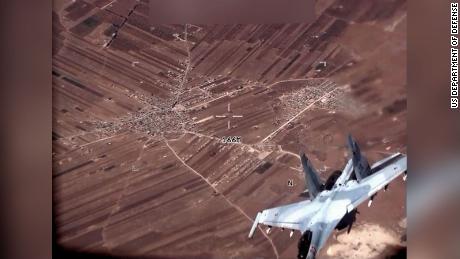The Department of Defense released video of the Russian Jets closing in on a US MQ-9 
