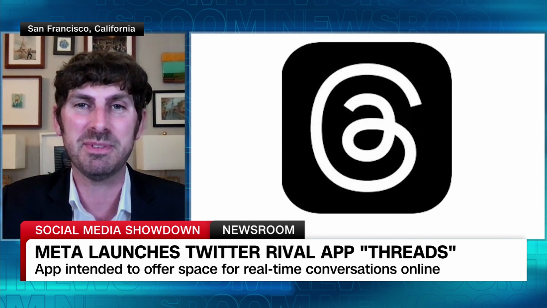 Meta Launches Twitter Rival App Threads Cnn Video