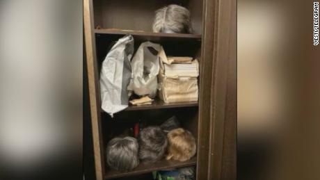 Wigs were reportedly found during the police raid on Prigozhin&#39;s home and office.