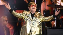 Elton John celebrates last show on his farewell tour