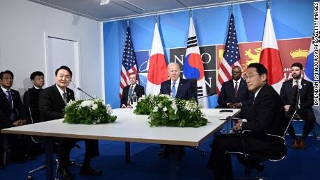Biden turns to Camp David diplomacy for first-ever trilateral summit with Japan and South Korea 