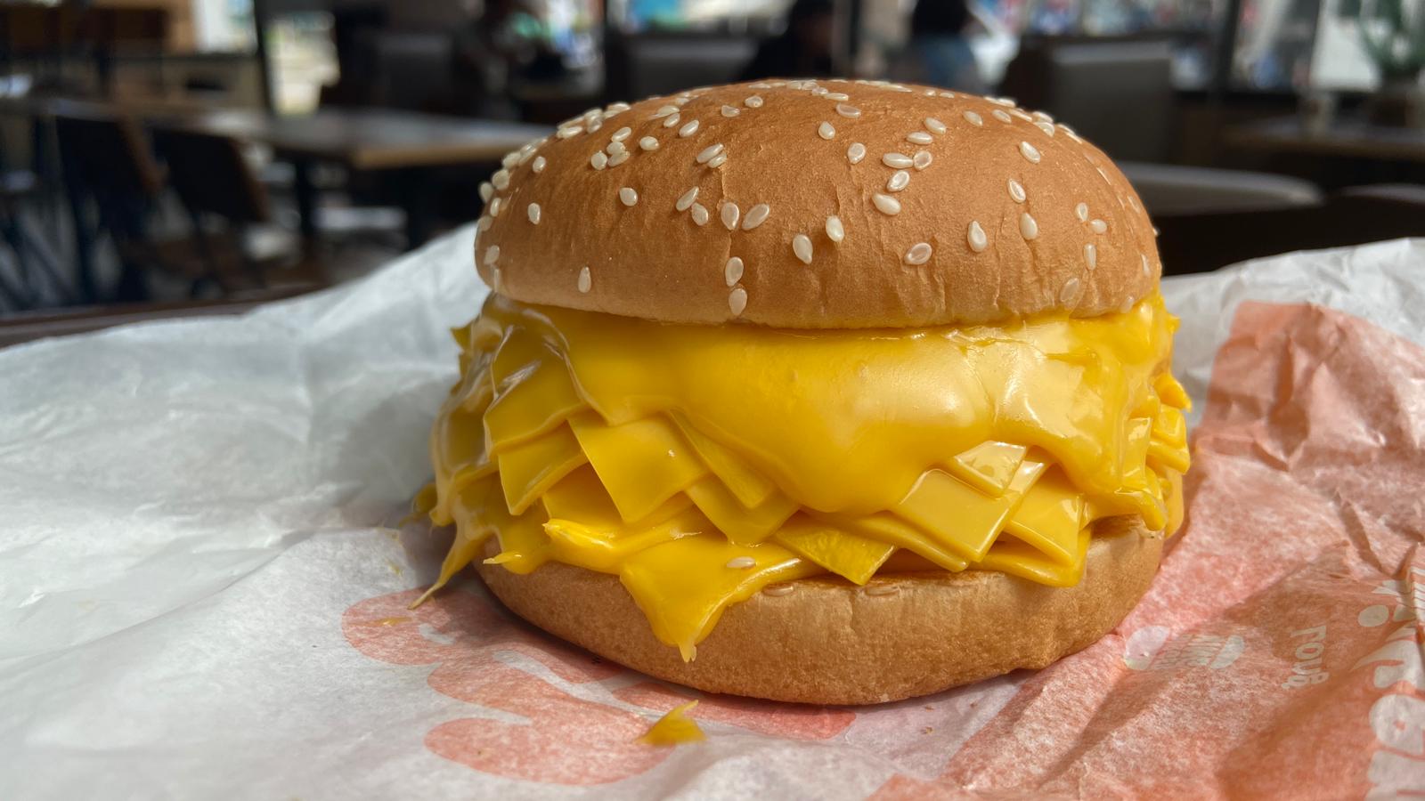 cheesy burger