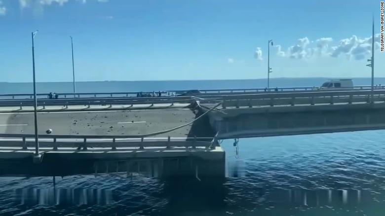 Video: First Images Of Damage To Crimean Bridge Surfaces After Reported ...