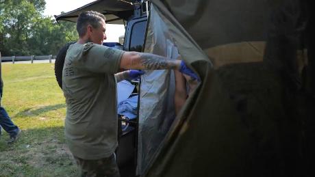 CNN Hero Stacey Buckner offers mobile showers to homeless veterans as part of her Off-Road Outreach efforts.