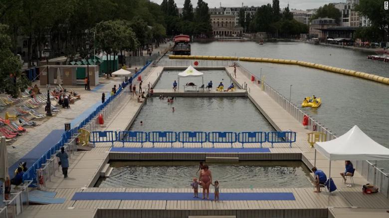 Paris is cleaning up the Seine to bring back swimming events. See how it's going