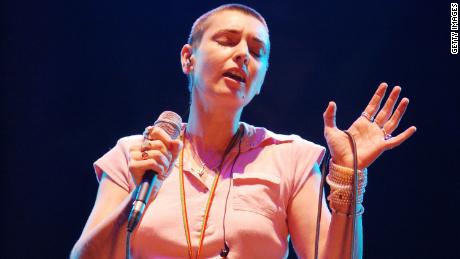 Irish singer Sinéad O&#39;Connor performing in Dublin in 2003. 