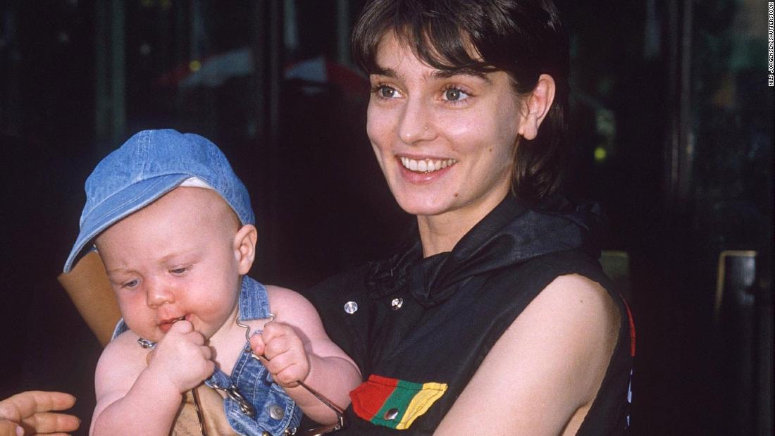 O&#39;Connor holds her daughter, Roisín, in 1995. Roisin was the second of her four children. She also had three sons: Jake, Shane and Yeshua.