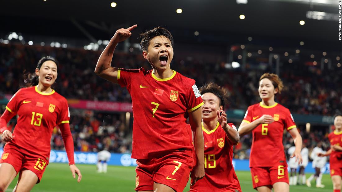 China&#39;s Wang Shuang celebrates after scoring against Haiti on July 28. &lt;a href=&quot;https://www.cnn.com/2023/07/28/sport/china-womens-soccer-team-ambitions-wwc-intl-hnk-spt/index.html&quot; target=&quot;_blank&quot;&gt;China won 1-0&lt;/a&gt;.