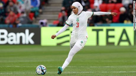 Nouhaila Benzina made her first start at the World Cup. 