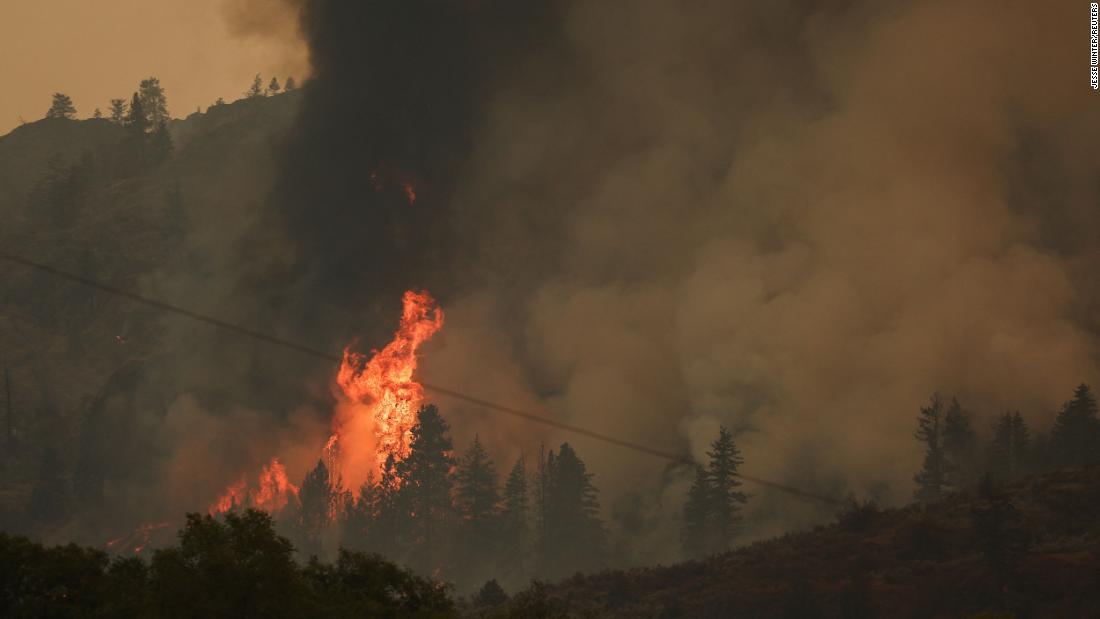 NextImg:Explosive wildfire crossed US-Canada border, forcing evacuations