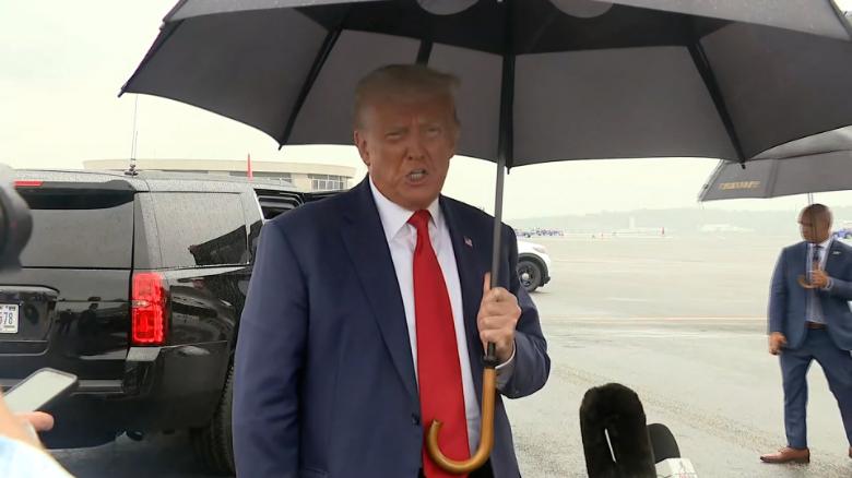 Hear what Trump said after leaving courthouse