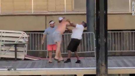 Shocking video shows the massive brawl that broke out on river dock