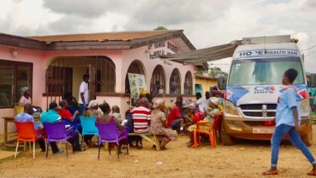 CNN Hero Osei Boateng&#39;s Hope Health Van is designed like a medical clinic for seeing and treating patients.