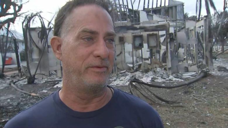&#39;I couldn&#39;t do it anymore&#39;: Man describes decision to stop battling fire and jump into ocean