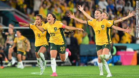 Australia will play either England or Colombia in the semifinals. 