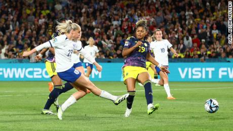Alessia Russo scored England&#39;s second goal of the game.