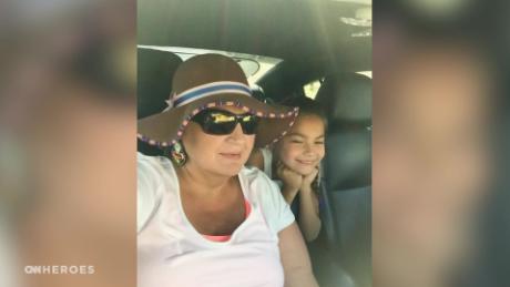 CNN Hero Tescha Hawley&#39;s cancer journey included 400-mile roundtrip drives for chemo and radiation. Her daughter accompanied her for a final treatment.