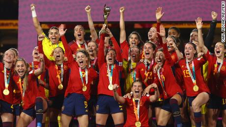 Spain won the Women&#39;s World Cup for the first time last month. 