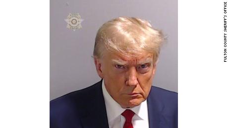 Former President Donald Trump&#39;s booking photo taken at the Fulton County Sheriff&#39;s Office on Thursday, August 24, 2023. 