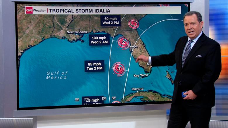 Meteorologist details which regions could be affected by Tropical Storm Idalia