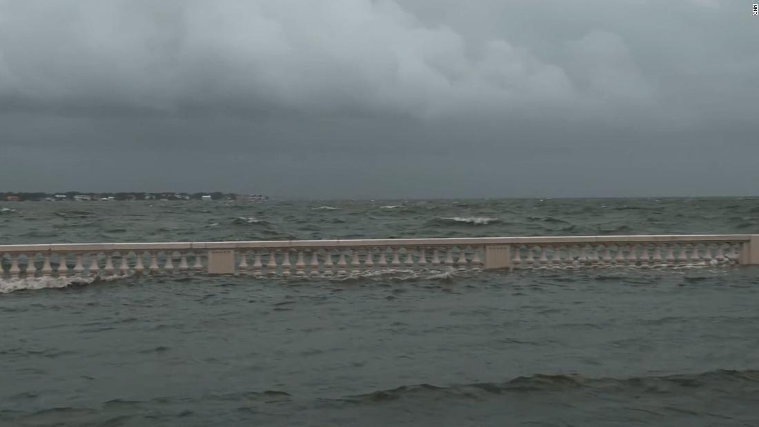 Hurricane Idalia storm surge updates: Idalia storm surge crashes over sea wall into roadway in Tampa