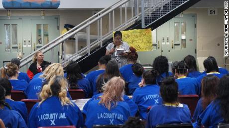 CNN Hero Susan Burton shares her personal story with a group of incarcerated women in Los Angeles. 