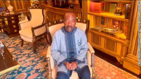 President Ali Bongo Ondimba appeared in a video in his residence in Libreville on Wednesday, calling on his &quot;friends&quot; to &quot;make noise,&quot; following the coup.