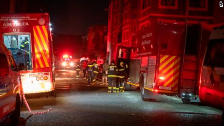 The blaze took place in a &quot;hijacked&quot; building.
