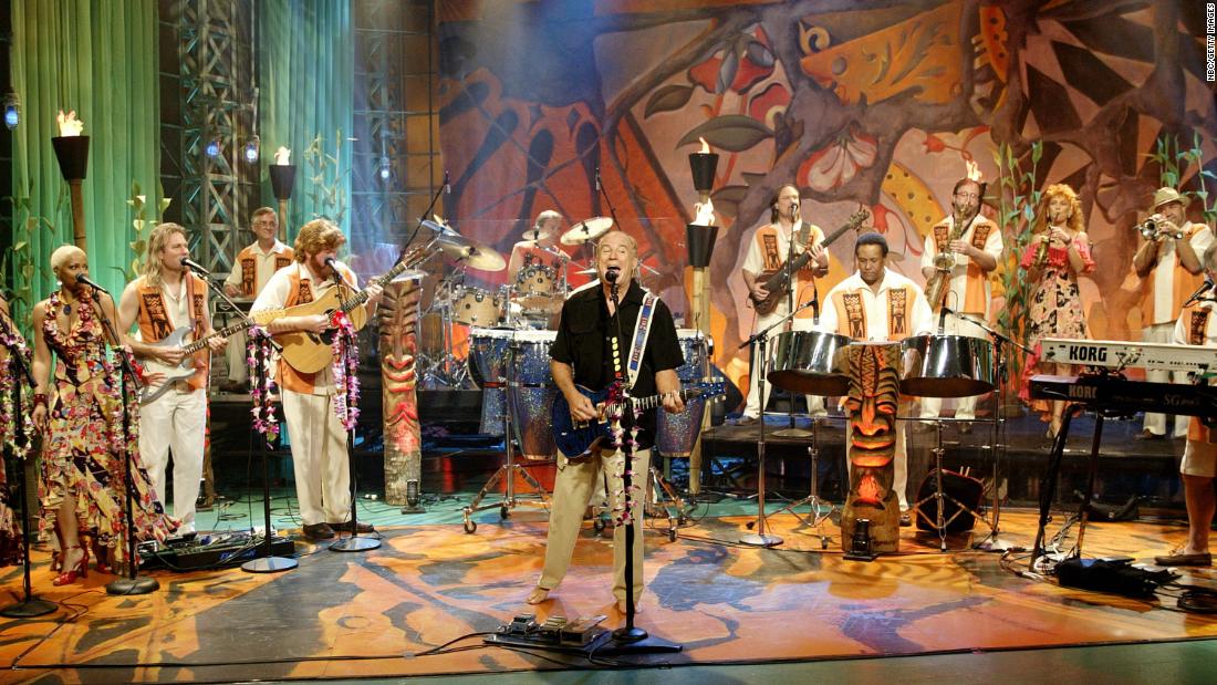 Buffett performs on &quot;The Tonight Show with Jay Leno&quot; in 2003.
