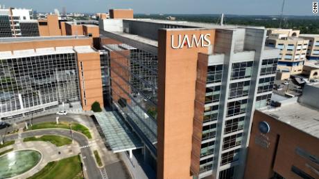 An aerial view of UAMS.