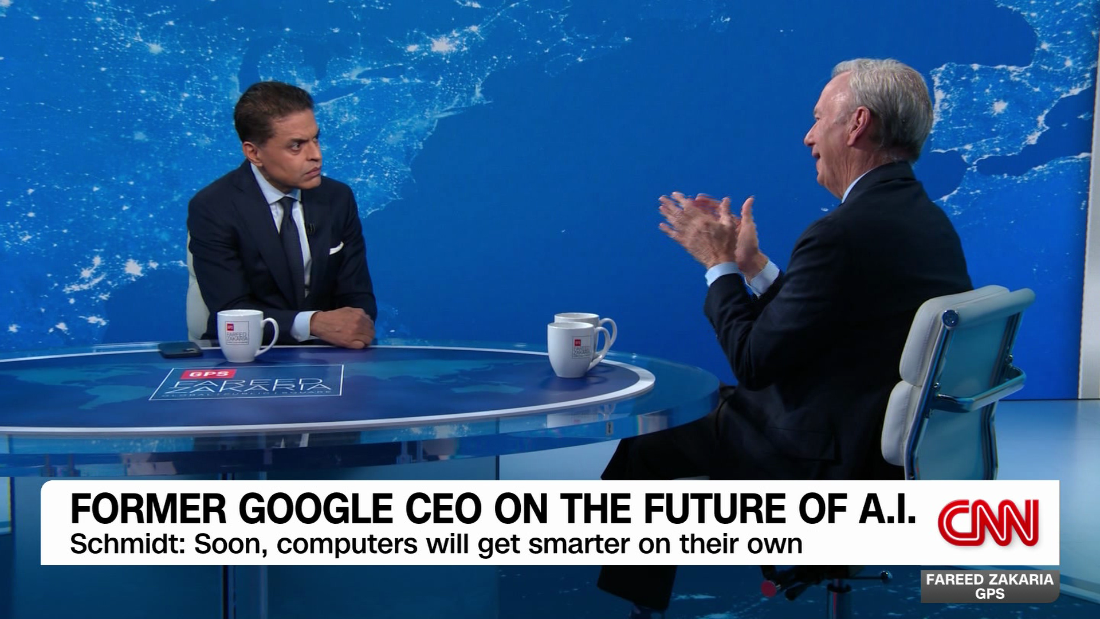 NextImg:On GPS: Former Google CEO on the challenge of AI guardrails - CNN Video