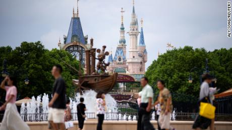 People visit Shanghai Disney Resort during a media preview of the world&#39;s first Zootopia-themed land, in Shanghai, China September 5, 2023.