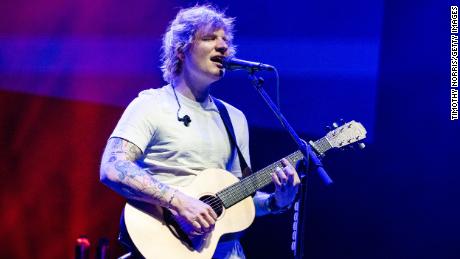 Ed Sheeran performing on Sept. 19.