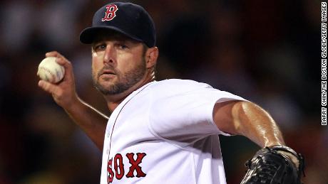 Boston Red Sox pitcher Tim Wakefield, shown in 2010, was part of World Series-winning teams in 2004 and 2007.