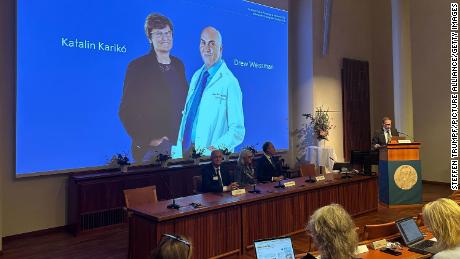 Nobel Prize in medicine won by two scientists for &#39;groundbreaking findings&#39; on mRNA Covid-19 vaccines