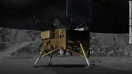 A rendering of the Chang&#39;e-8 mission was shown at the International Astronautical Congress held in Baku, Azerbaijan, on October 2.