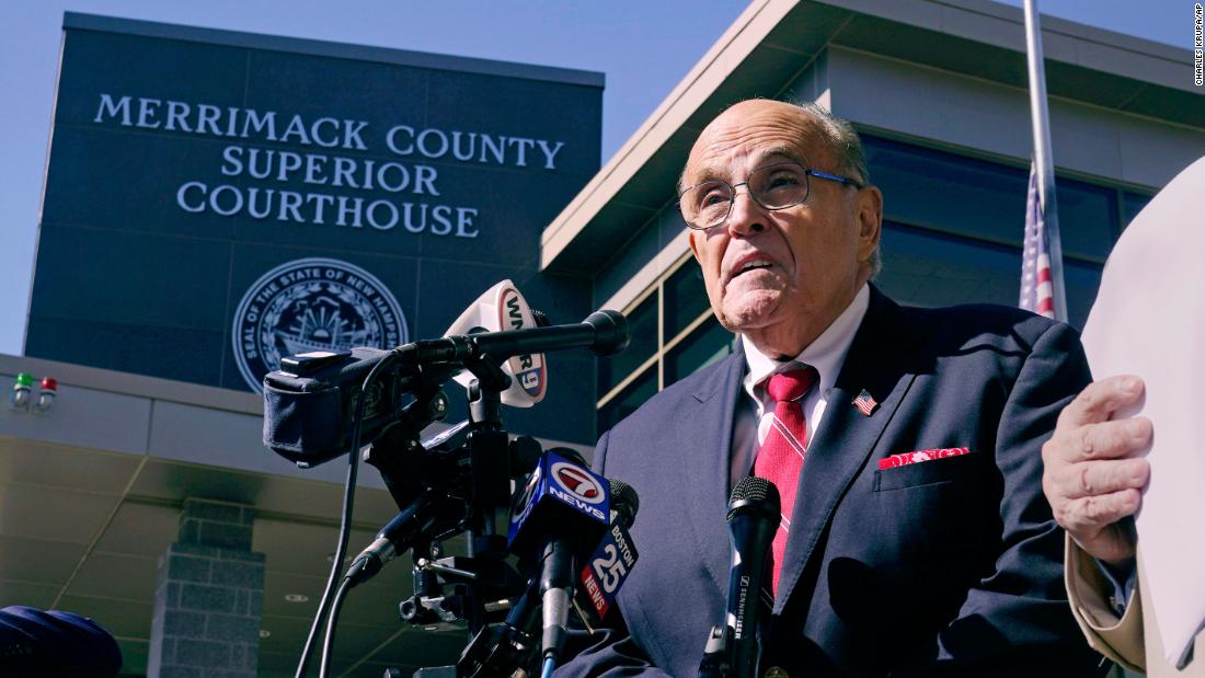 Rudy Giuliani sues Joe Biden for calling him a 'Russian pawn'