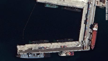 Satellite imagery indicates that a number of Russian naval ships have been relocated to other ports in the Black Sea. 