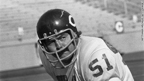 Chicago Bears linebacker Dick Butkus was elected to the Pro Football Hall of Fame in 1979.