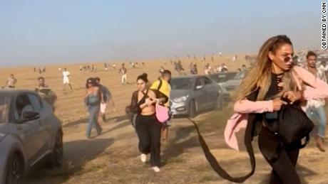 Video shows militants take festival goers hostage