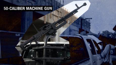 Weapons used by Hamas militants appear to be Russian or Chinese made 
