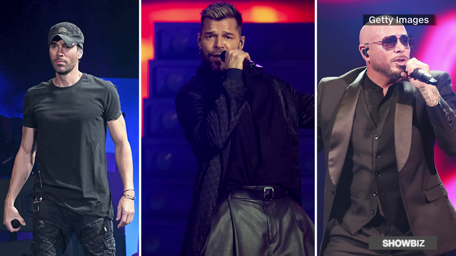 Ricky Martin, Enrique Iglesias y Pitbull unen fuerzas en Trilogy Tour