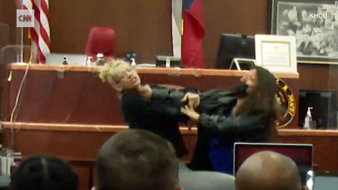 Video: Brawl breaks out in court after mom tries to confront man over her daughter's murder